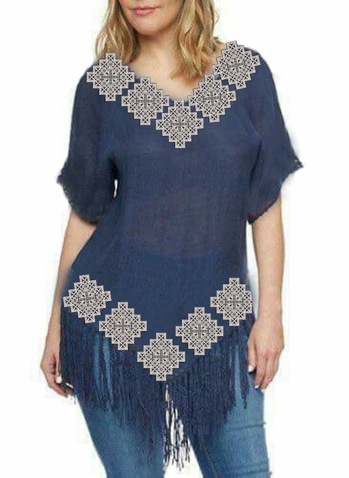 Сшитая по выкройке блуза