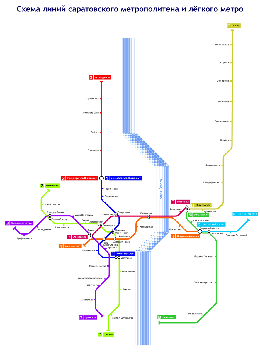 Проект метрополитена Саратова
