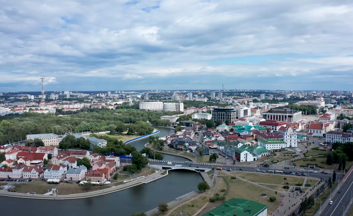 Минск с высоты птичьего полёта