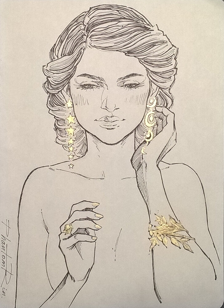 12-Beauty (Earrings) / Красота (Серьги)
(Taryn - “The Wicked King” Holly Black)

