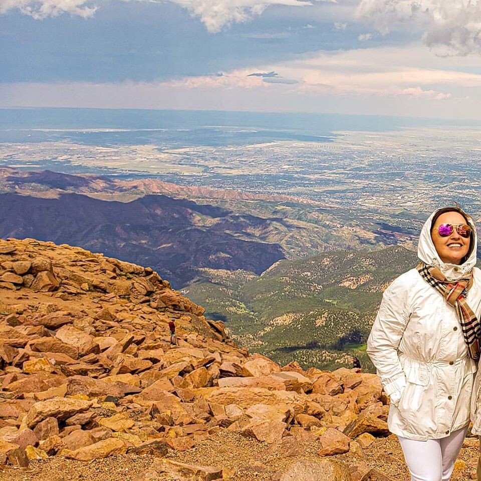 Author is on Pikes Peak, Colorado, USA 