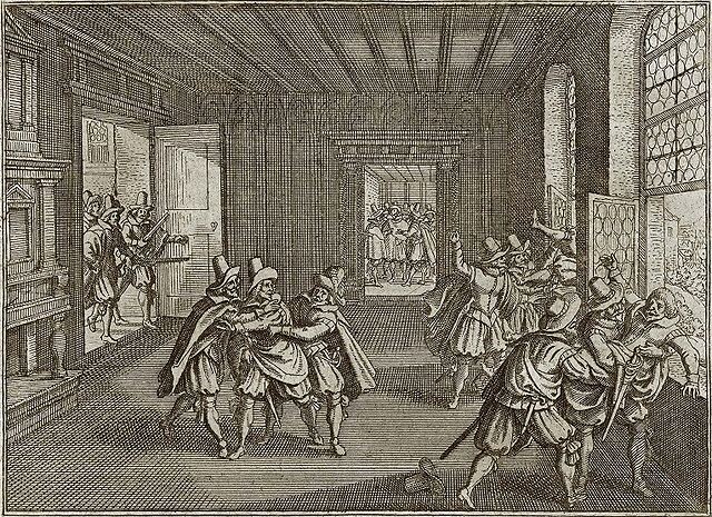Prager.Fenstersturz.1618.jpg By Johann Philipp Abelinus, Public Domain, https://commons.wikimedia.org/w/index.php?curid=1431443