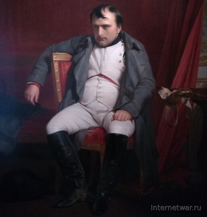 Наполеон, уже отрекшийся от престола, 1814 год.
