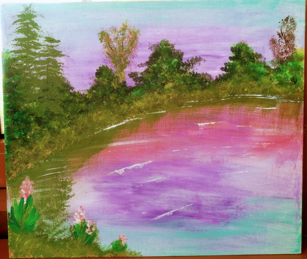 Моя почти законченная первая работа - повтор мастер класса.