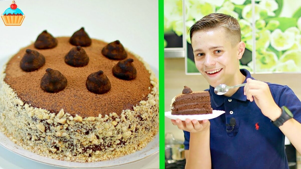 Шоколадное блаженство к празднику. Шоколадный торт с шоколадным кремом и ароматом апельсина.