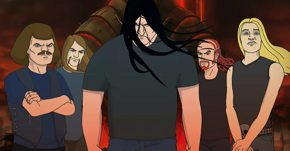 Кадр из мультфильма Металлопокалипсис/Metalocalypse