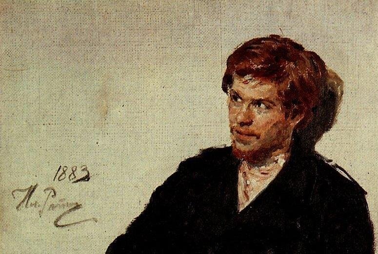 Репин И. Е. - Студент-нигилист (1883) .