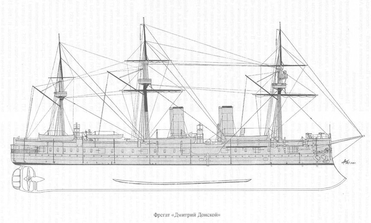Броненосный фрегат минин чертеж
