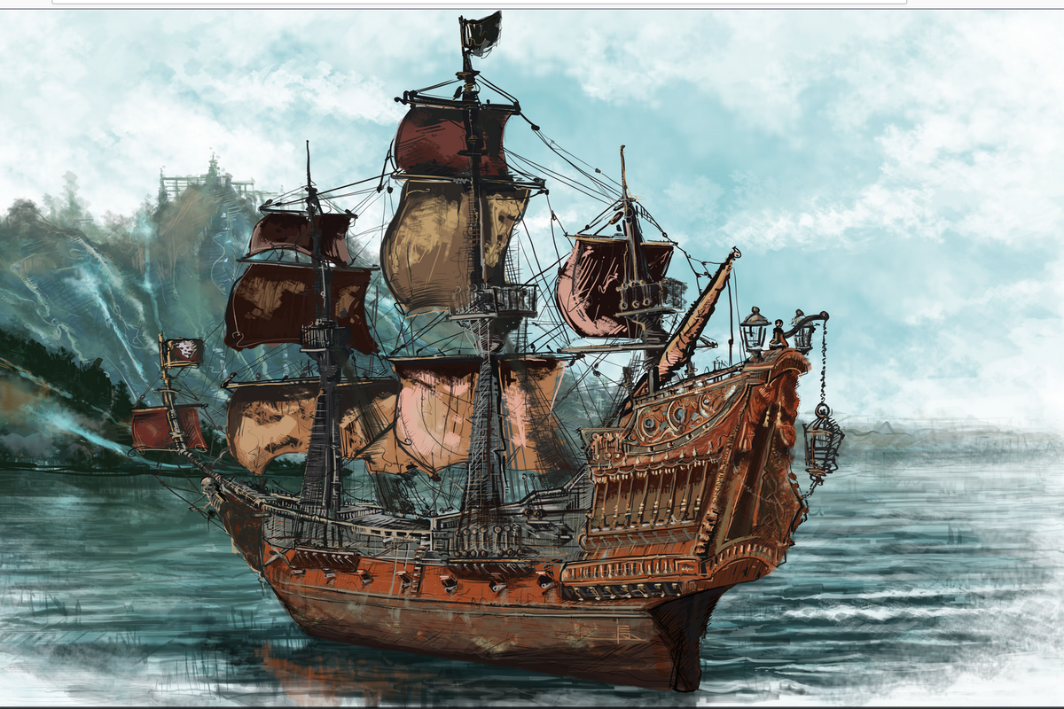 Корабль «Месть королевы Анны».