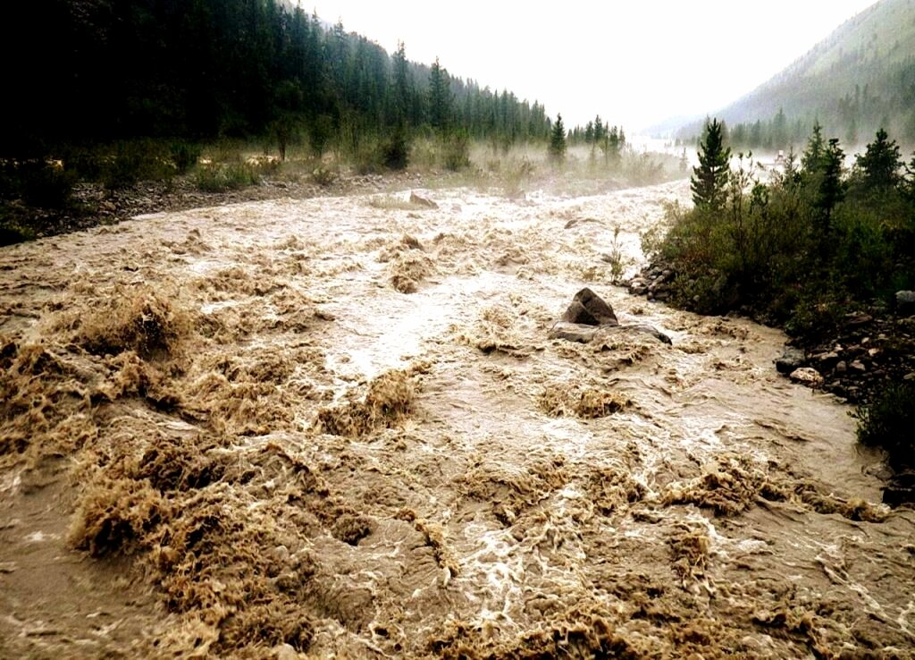 Горная сель. Фото