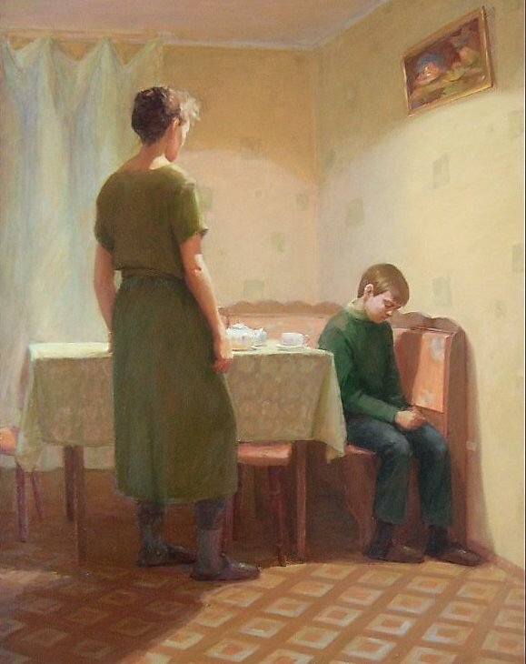 Начало рассказа "Наследник" //Трудный разговор. Источник: Чебоксарское художественное училище