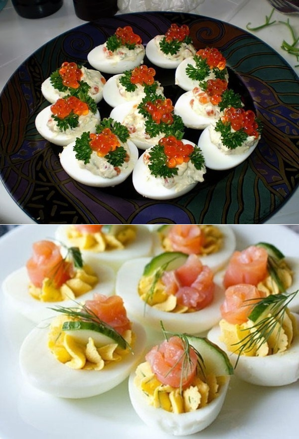 Закуски с яйцами рецепты с фото простые