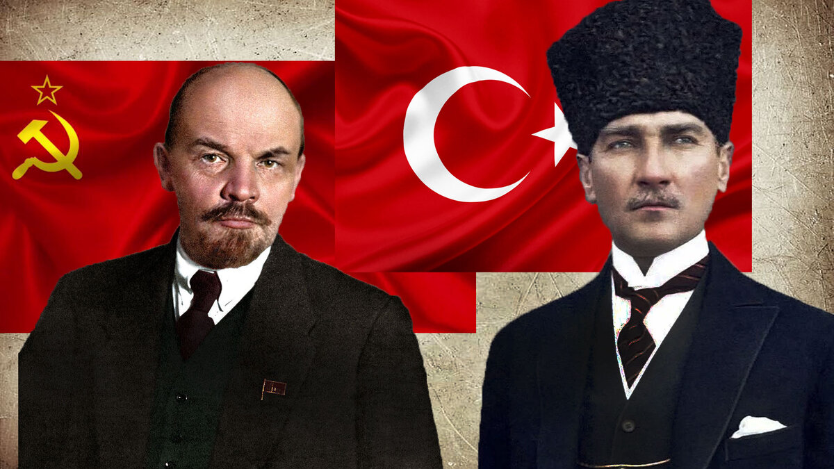 В. И. Ленин и М. Кемаль Ататюрк