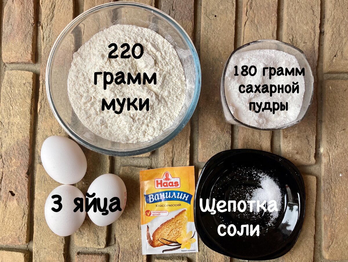 Ингредиенты для «Ленинградского» печенья