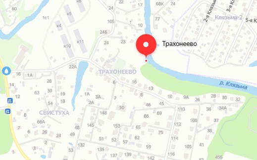 Карта деревни Выдрино Шаховского района Московской области