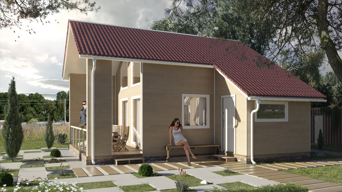 Алиса 6х6 с антресолью- интересное решение для небольшой семьи, ссылка на проект https://domokea.ru/product/alisa-6h6-loft-restayling