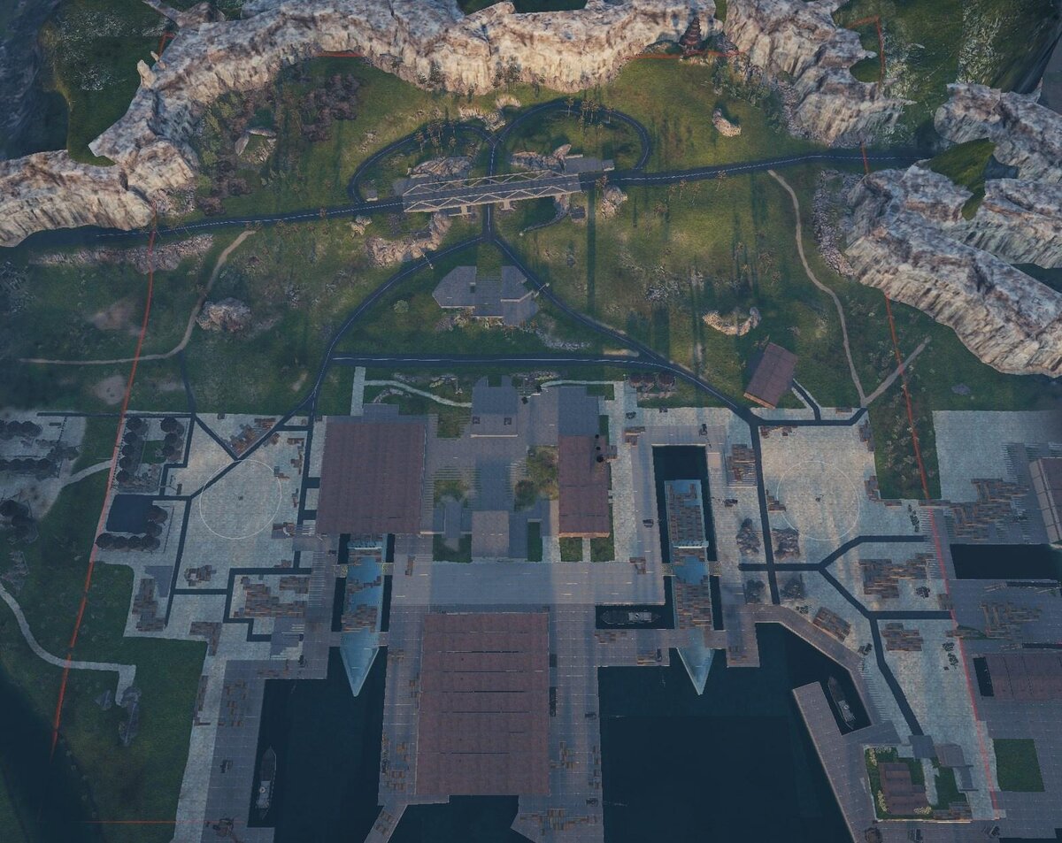 Вид новой карты сверху