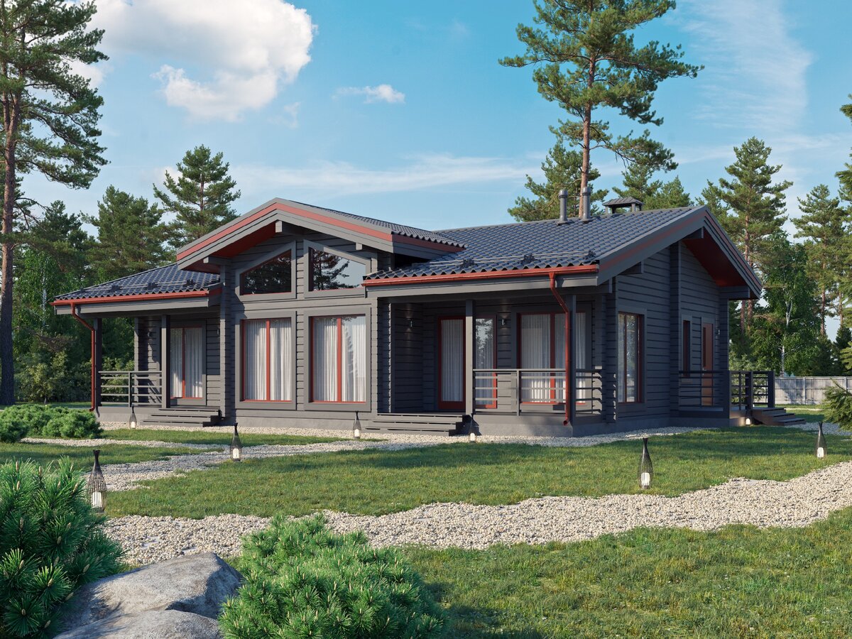 Проект дома из клееного бруса