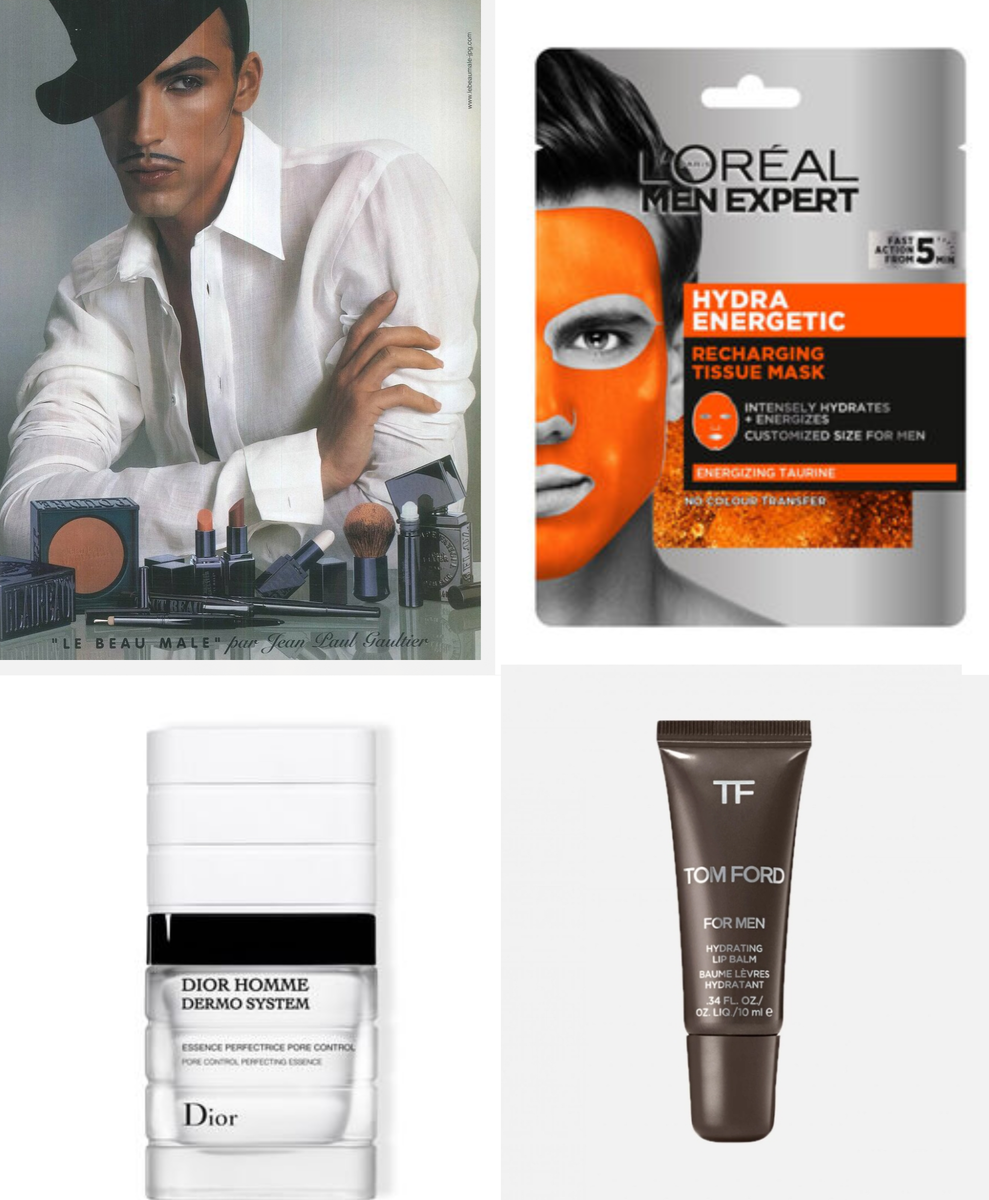 В 2005 году декоративную косметику выпускал только Готье. Сейчас декоративную косметику для мужчин можно найти у многих брендов, например у L'Oreal, Dior, Tom Ford. Фото: интернет 