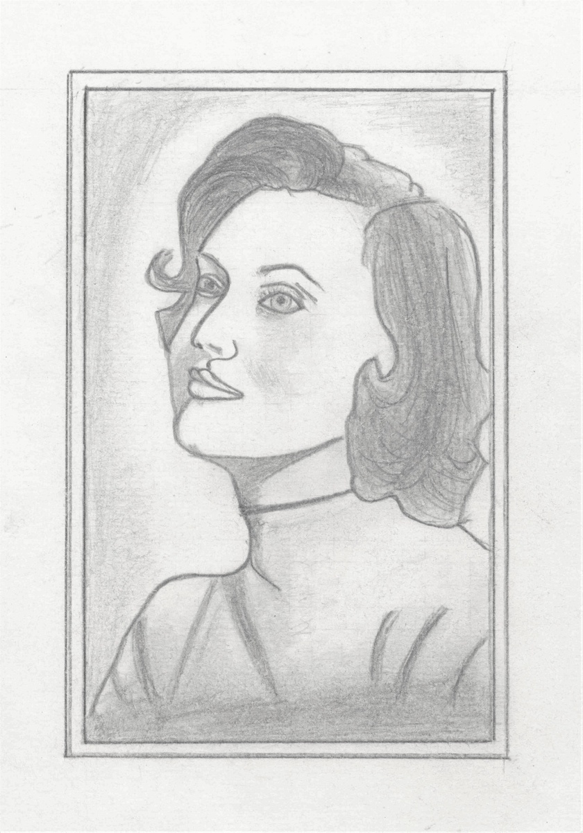 "Портрет неизвестной". Мое сканированное изображение.