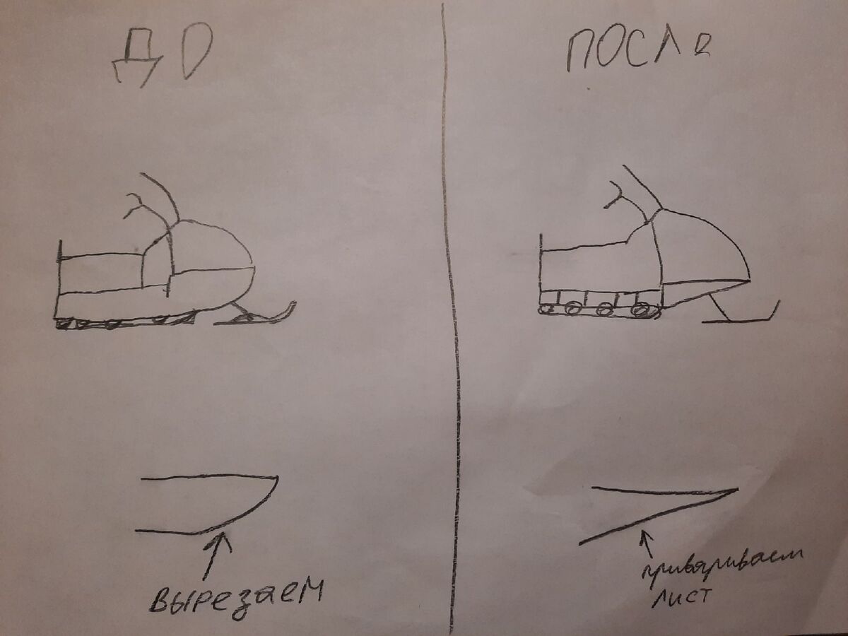 Изменение переда и рамы Бурана