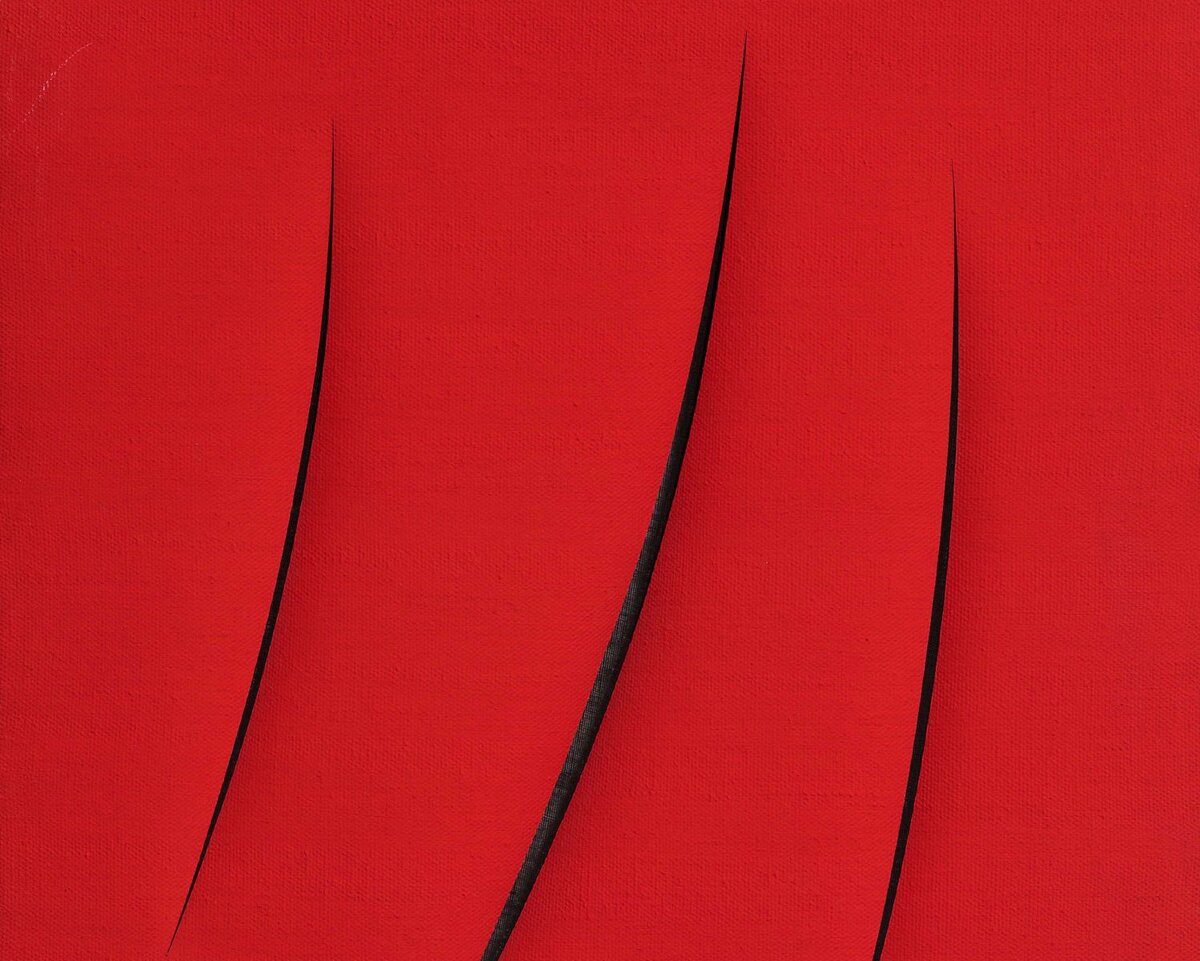 "Пространственная концепция. Ожидания"     Лучо Фонтано