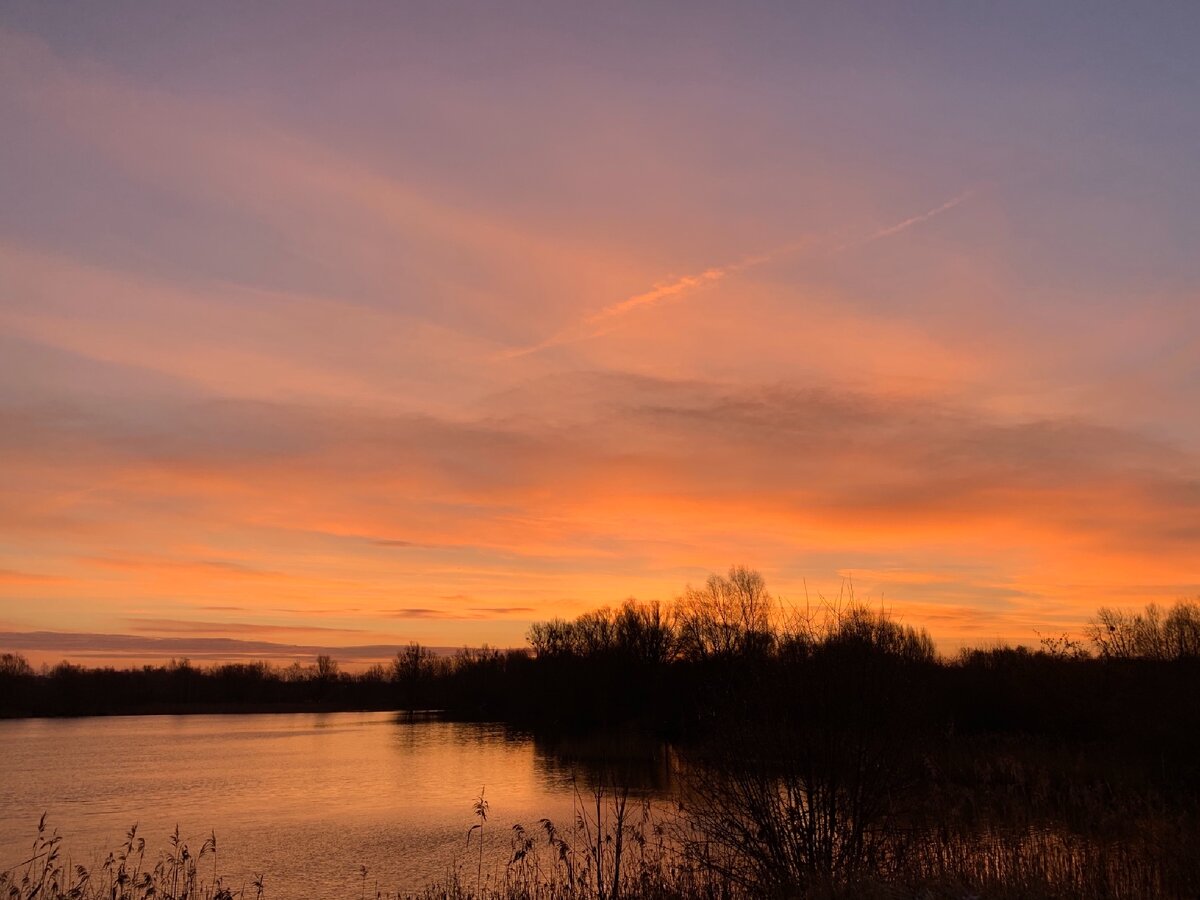 это фото как раз с предыдущей пробежки, субботней, сегодня серость и слякоть