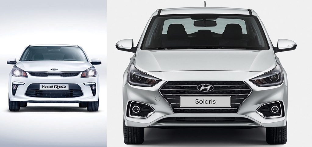 Kia Rio и Hyundai Solaris. Сколько бегают самые популярные седаны в России? Фото с сайта sove2u.ru 
