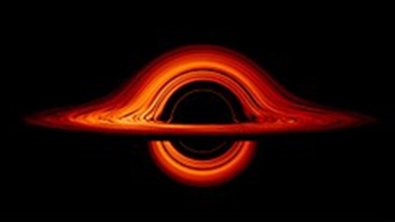 Черная дыра -очень похожа контурами на современный Сатурн.
