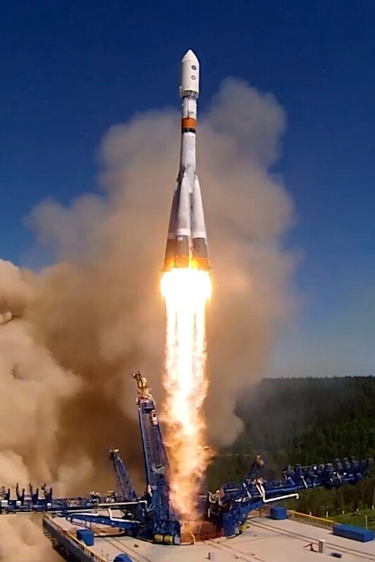 Старт РН "Союз-2.1б" с космодрома "Плесецк"