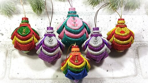 Новогодние игрушки на ёлку своими руками | Как сделать елочные украшения - Дети paraskevat.ru