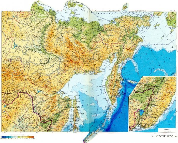 Карта Дальнего Востока России