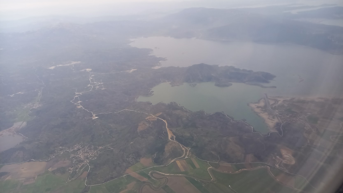 Бодрум из окна самолёта.