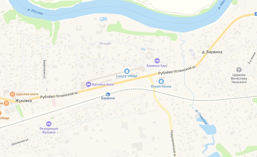 Барвиха на карте