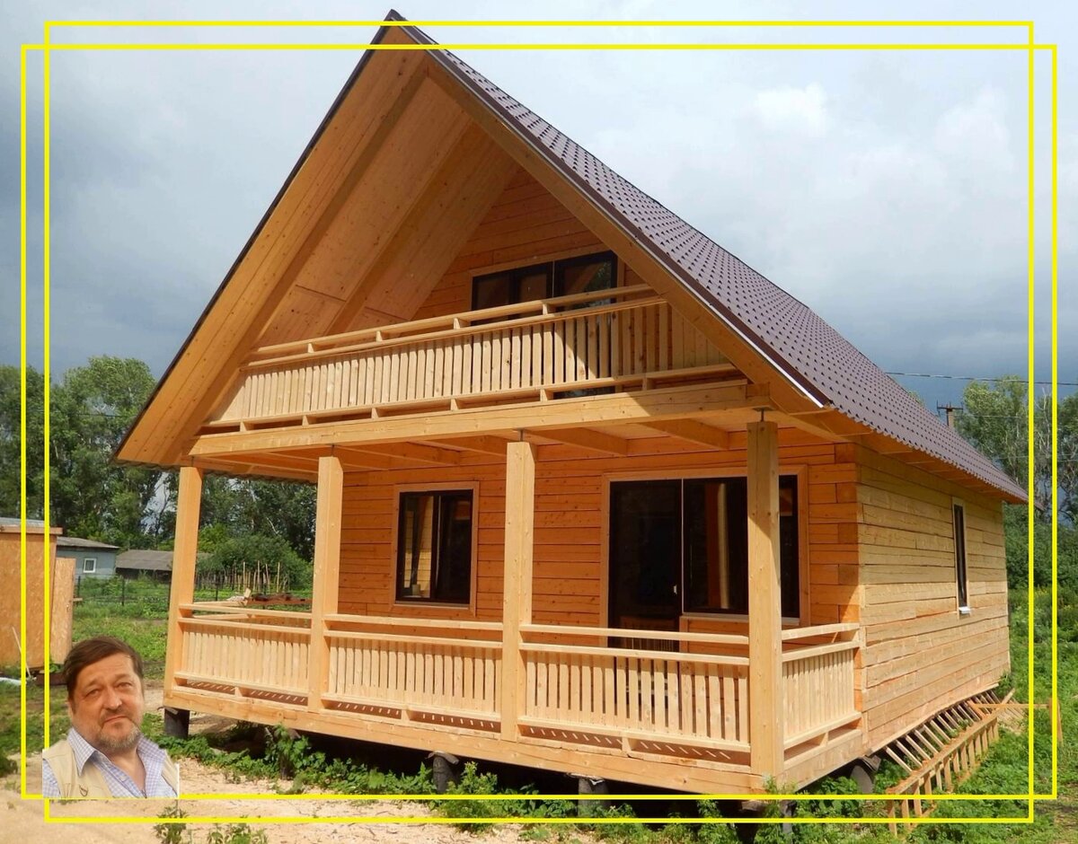 Дом из бруса 150х150 мм. Источник фото: https://clck.ru/32o77t
