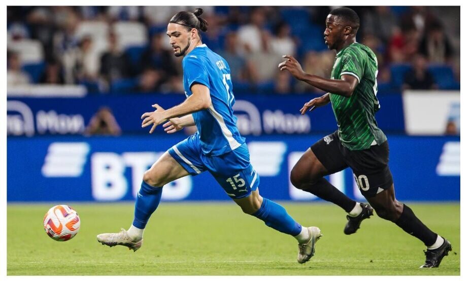    «Динамо» и «Краснодар» до последнего играли вничью, но все решил гол Арсена Захаряна. Фото: соцсети ФК «Динамо»