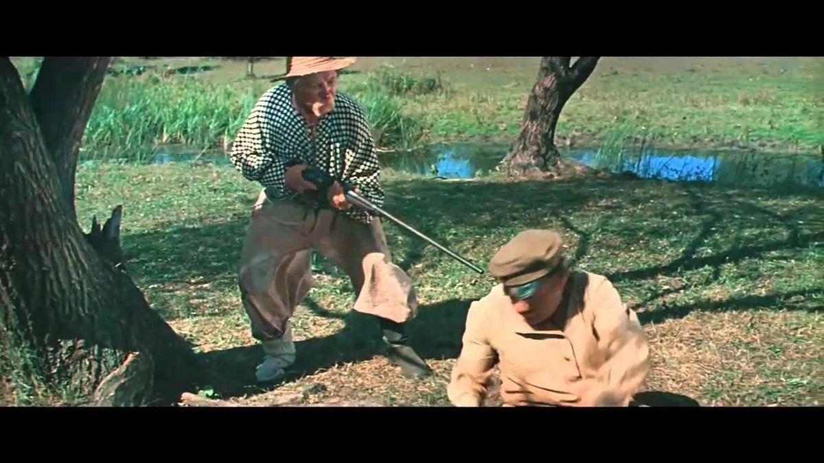 Знаменитая сцена "Скидай сапоги" из фильма "Свадьба в Малиновке" (1967) в исполнении непревзойденных актеров Евгения Лебедева и Михаила Пуговкина