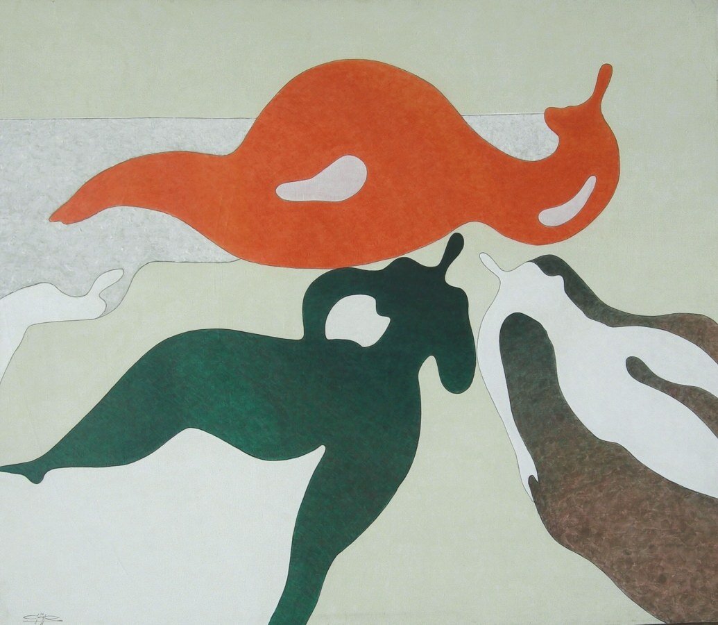 И. Г. Снегур «Весеннее Трио», 1996 г.; холст, масло; 120 х 140 см