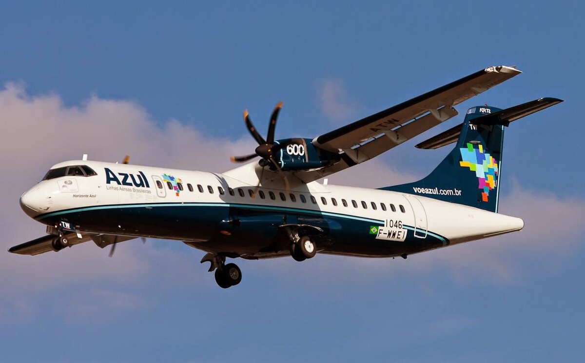 Ближайший конкурент Ил-114-300 франко-итальянский турбовитовой самолёт ATR-72