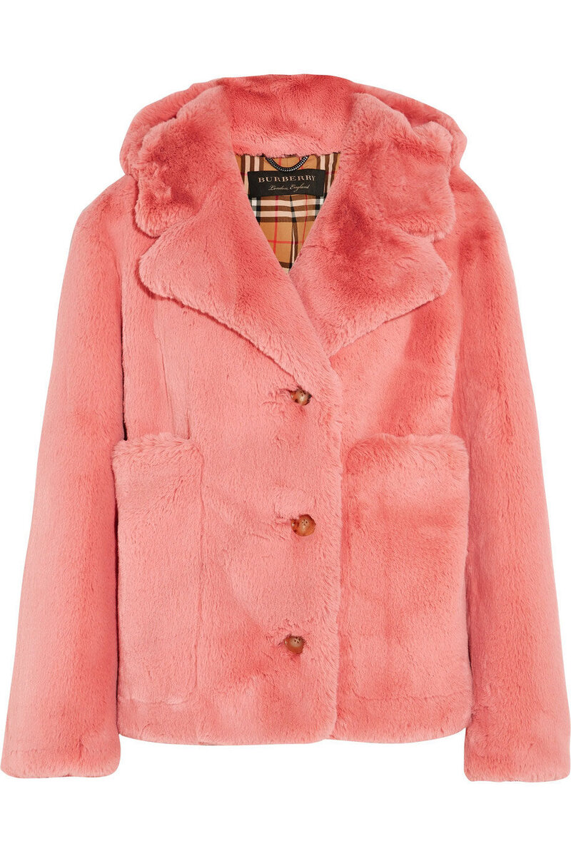 Шубы из искусственного меха Burberry, MIU MIU, MAISON MARGIELA