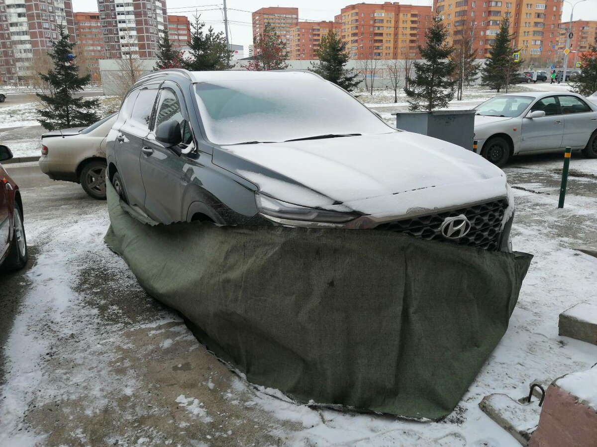 Отогрев легкового автомобиля на примере Hyundai