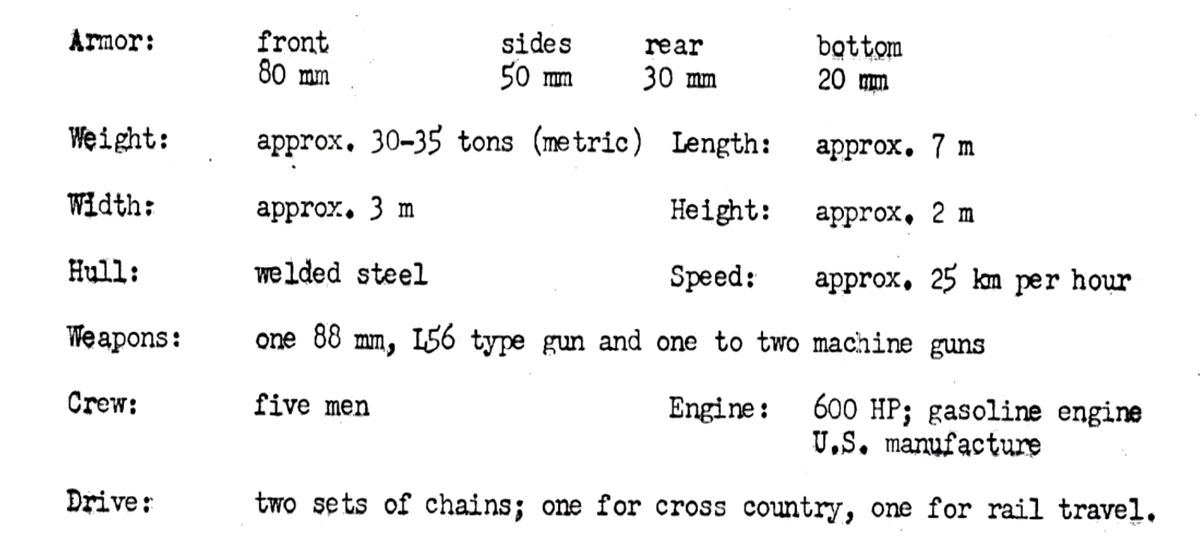 Сведения полученные от информатора на характеристики танка 