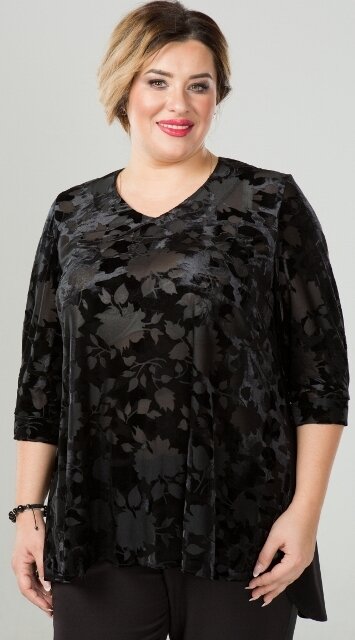 Туника из бархата на шелке