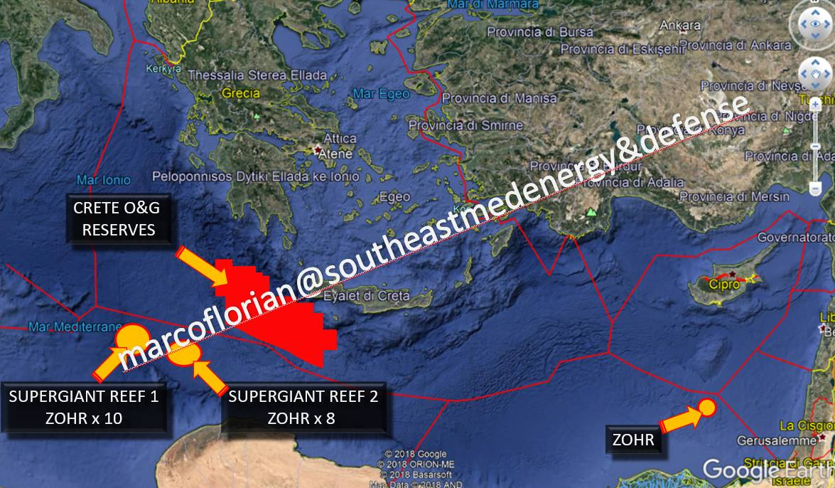 Схематичная карта с изображением шельфов и месторождений // Marco Florian