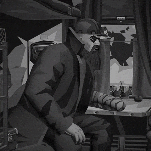 Анимация одного из персонажей игры. Его внешность кстати создана на основе реального человека — одного из разработчиков