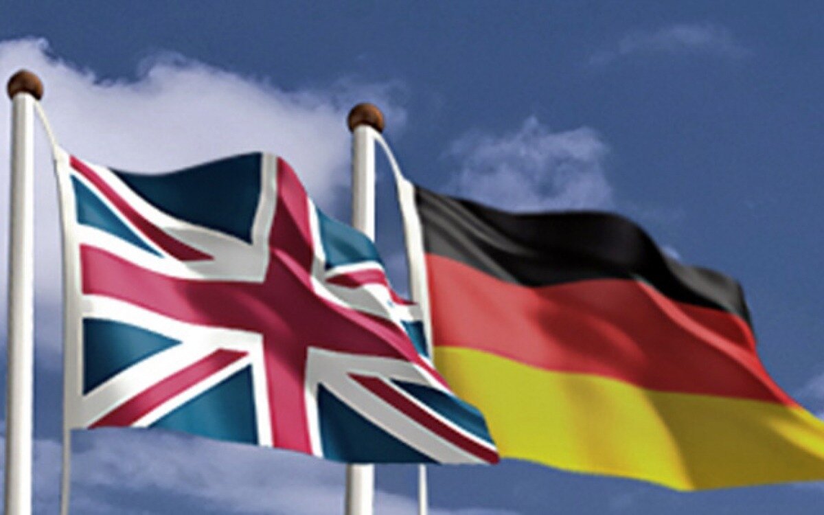 Особенности германии и великобритании. Германия и Великобритания. Британия и Германия. Флаг Великобритании Германии. Англия Германия.