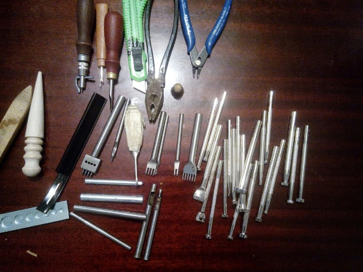 Мой набор инструментов для работы с кожей