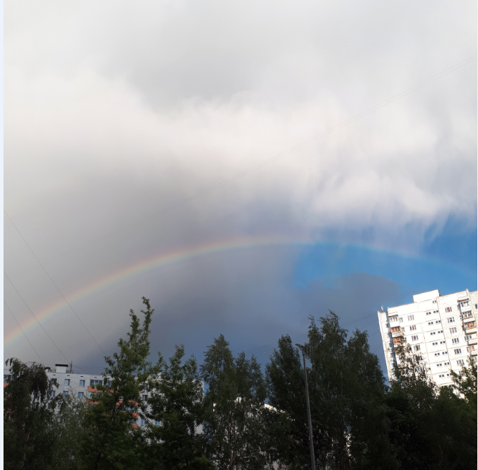 Радуга, как символ  возраждения. Авторское Фото