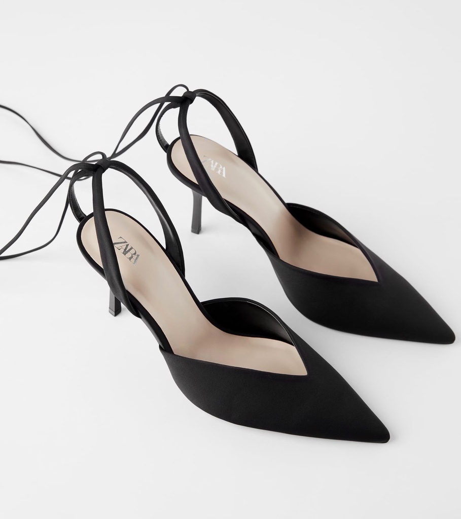 Самые удобные и красивые каблуки в Zara из уличного стиля парижанок. Фото: zara.com