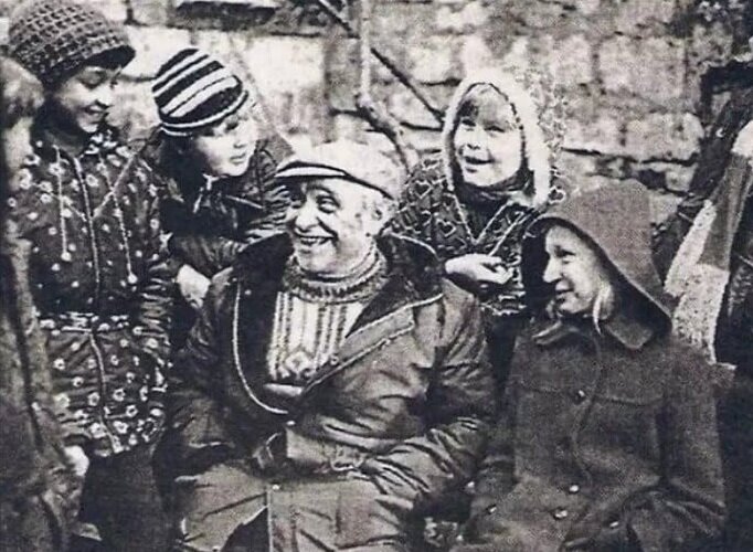 на съемочной площадке 